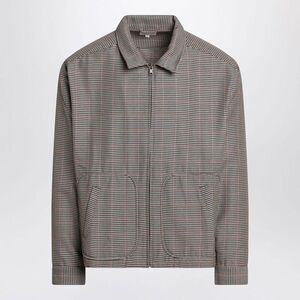 BRAIN DEAD Men's Houndstooth Zip-Up Jacket Men BROWN Outerwear